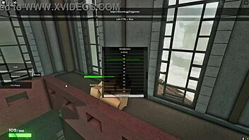 Fucking sexy mother-in-law hard in roblox mansion