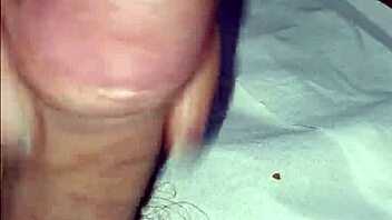 guy strokes his small cock until quick cumshot