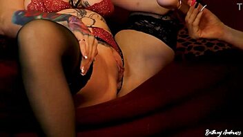 Wanna see stunning Brittany Andrews dominate Kaiia Eve's tight pussy in lingerie femdom lesson?