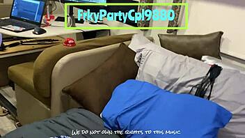 sexy latina from rv park bends over for rough interracial pounding