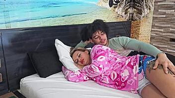 big titted stepmom hates sleeping alone in bed