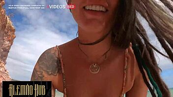 SEX SELVAGEM com dreadhot NA PRAIA paradisíaca DO BRASIL