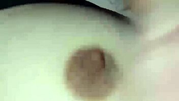 gretala rides huge cock on her tits 😍🍆💦