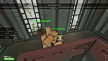 Fucking sexy mother-in-law hard in roblox mansion