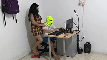 dirty neighbor begs for cock acting like a snail