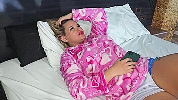 big titted stepmom hates sleeping alone in bed