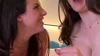 two busty black tit queens share massive throbbing cock eagerly