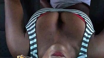 WOW, EBONY MILF'S BIG ASS GETS RIPPED IN HARDCORE CAR SEX TAPE!