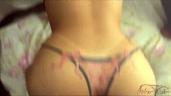 Bareback anal pussy mouth domination with creampie for horny Brazilian milf