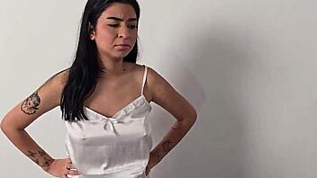 Naive April tricked into wet pussy pounding outdoors