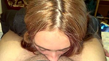 amateur beauty babe deepthroats drains balls swallows hot load