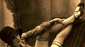 Vintage erotic art explodes with raw antique passion!