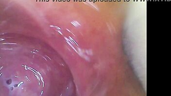 real pussy orgasms with cum contractions under microscope