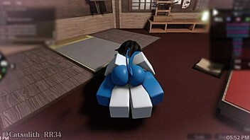 Demon girl craves round two monster cock ride!