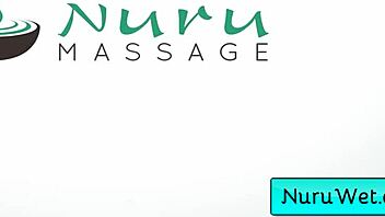 Sexy Naughty Masseuse Rubs Black Client with Nuru Gel!