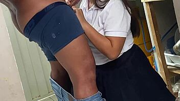 Helping in kitchen turns into bent over big ass pounding