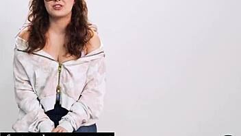 Big Ass Milf Leana Lovings Strips Interview Masturbates Hot Solo