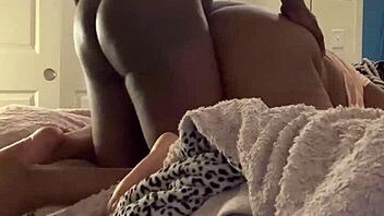 Pounding pregnant ebony bbw pussy bent over rough with monster cock till squirting orgasm!