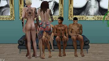 Billie and diana take massive bbc gangbang pounding