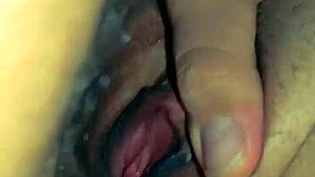 mature wife's ass stretched wide in rough doggystyle closeup