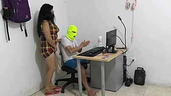 dirty neighbor begs for cock acting like a snail