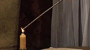 busty domme grinds face to slave's orgasmic bliss