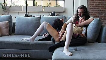 Stepdad's Gift Ep 2: Cute Asian Student Flashes Panties!