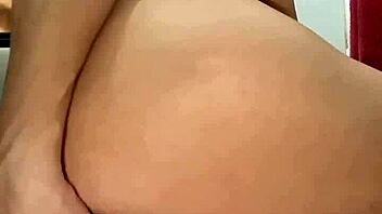 prostitute slut stuffs ass with eggplant bottle till gaping orgasm