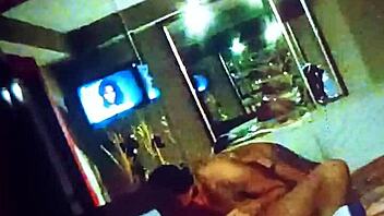 motel ex gives sloppy blowjob sucking balls deep