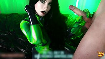 Shego Cosplay Pussy Creampie Closeup with MollyRedwolf