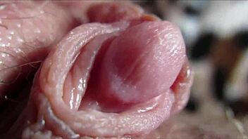 huge clit throbs in intense closeup orgasm