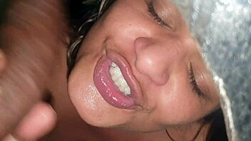 Peruvian Latina sucks big cocks gloryhole fucking