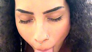 PETITE LATINA BRUNETTE GAGS DEEPTHROAT RIDES COWGIRL ROUGH MISSIONARY CUM ON TITS!