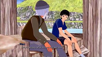 horny teen rides monster cock in wild nature game creampie