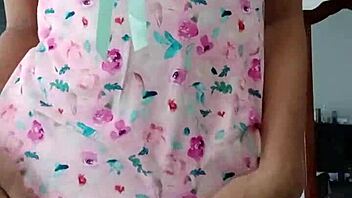 innocent curvy latina models sexy pink pajamas softly