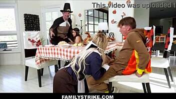 chanel camryn tiffani madison mike mancini rion king thanksgiving orgy squirtfest