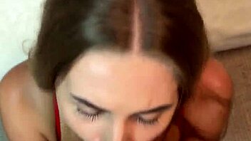 Caught girlfriend masturbating fucked rough cum on face tits sloppy 😩💦🍆