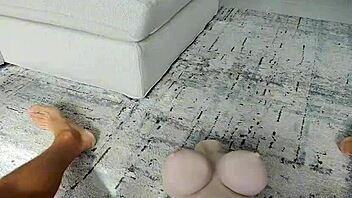 i kept fucking the sex doll big cock pov right in front of horny milf big tits ass