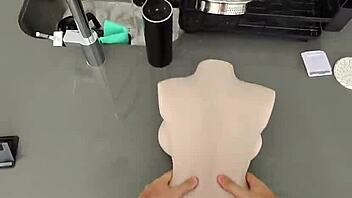 i kept fucking the sex doll big cock pov right in front of horny milf big tits ass