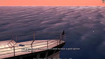 horny teen rides monster cock in wild nature game creampie