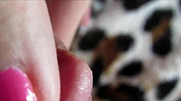 huge clit throbs in intense closeup orgasm