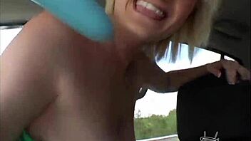 behind scenes leihla leionni blows cock outdoors