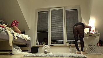 petite college girls tease in lingerie at wild house party