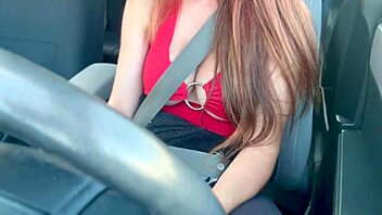 Italian Milf Artemisia Flashes Big Tits Car Ride