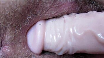 Can this huge dildo stretch my wet pussy to orgasm?