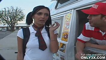 Hey, Stephanie Caine teases Will Powers with hot handjob blowjob action