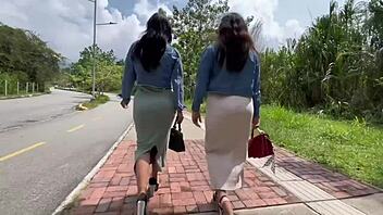 gf away, i fuck her two hottest friends anal pov