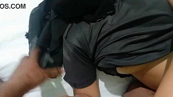 muslim babe rides hindu boyfriend's thick cock wildly