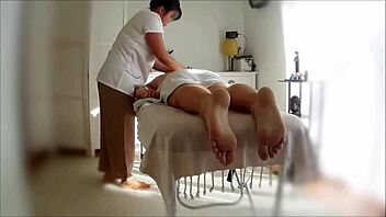 asian masseuse delivers oiled handjob happy ending