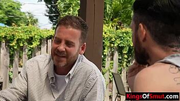 stepdad's buddy pounds tight teen pussy hard